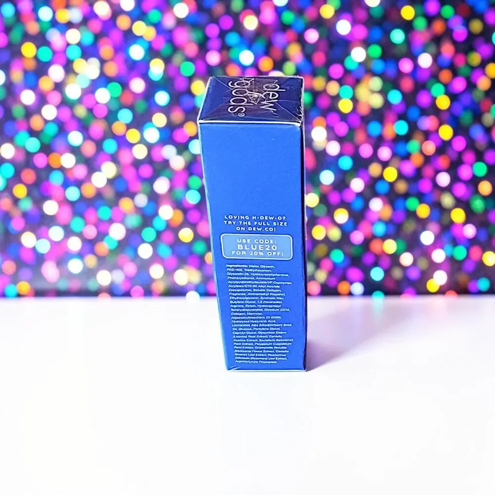 DEW OF THE GODS H-DEW-O Blue Spirulina Daily Gel Moisturizer 0.51 OZ NIB
